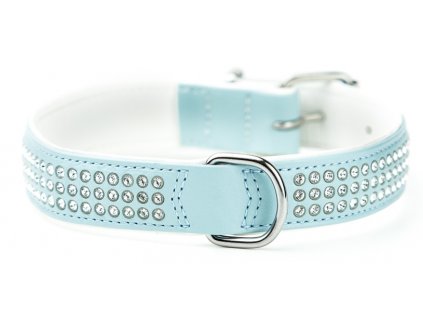 Nobby Crystal collar with Swarovski crystals ML 52cm light blue