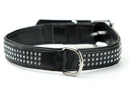Nobby Crystal collar with Swarovski crystals ML 47cm black