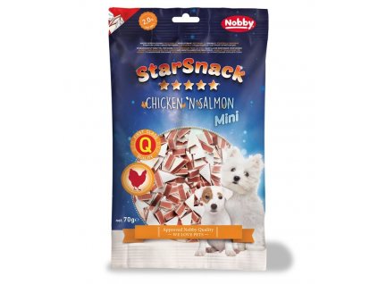 Nobby StarSnack Mini Soft miękkie przysmaki kurczak+łosoś 70g