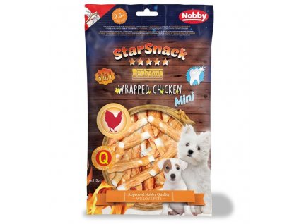 Nobby StarSnack Mini Bețișoare de pui împachetate pentru câini 113g