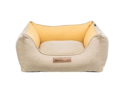 Rectangular bed LONA, sand/yellow