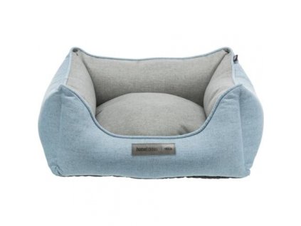 Rectangular bed LONA, light blue/gray