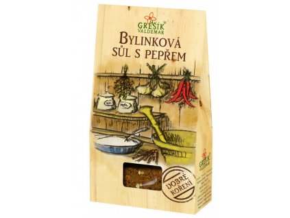 Grešík koření Bylinková sůl s pepřem 40g  + Při koupi 12 a více kusů 3% Sleva