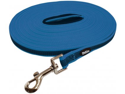 Nobby tracking anti-slip leash 17mm / 15m blue