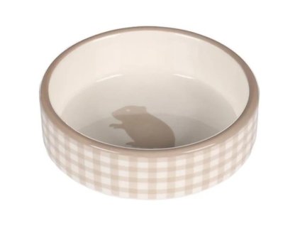 Un castron de ciuguri. ceramica bej, hamster 100ml