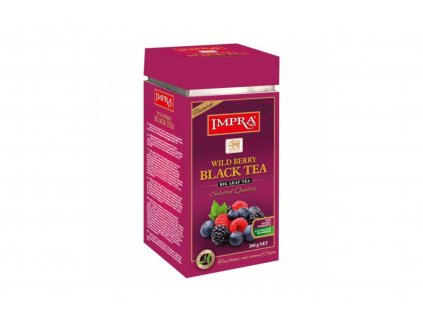 Čaj černý s příchutí lesního ovoce sypaný - Impra tea 200g - plechová dóza  + Při koupi 12 a více kusů 3% Sleva