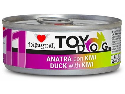 Disugual TOYDOG 11 Single Protein konzerv kacsa kivivel 85g