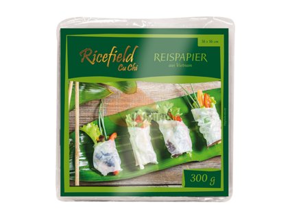 RICEFIELD rice paper square 16cm 300g