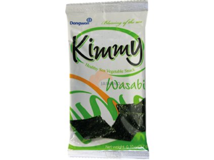 DONGWON Kimmy snack mořské řasy - wasabi 2,7g