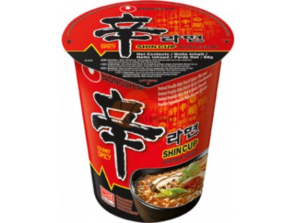 NONGSHIM SHIN instant hot noodle soup in a cup 68g