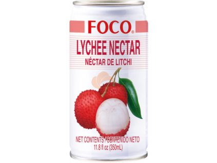 FOCO džus z liči a nektaru v plechovce 350ml