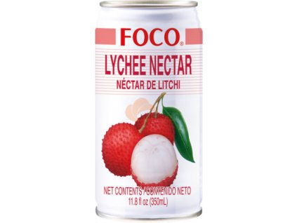 FOCO džús z liči a nektáru v plechovke 350ml