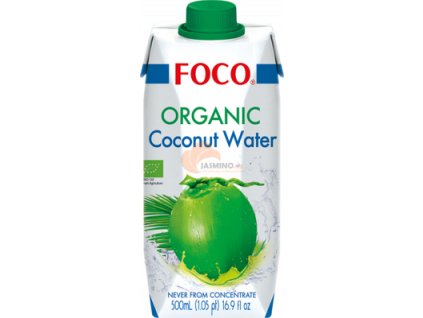 FOCO tetrapak - 100% organická kokosová voda 500ml