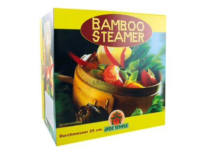 JADE TEMPLE Steamer set 25 cm, bamboo, 2 baskets + 1 lid, gift box