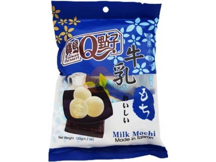 Prăjituri de orez Q Mochi - Lapte 120g