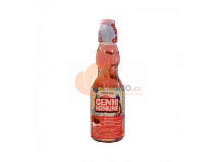 GENKI RAMUNE /HATA Sprudelndes Erdbeergetränk 200ml