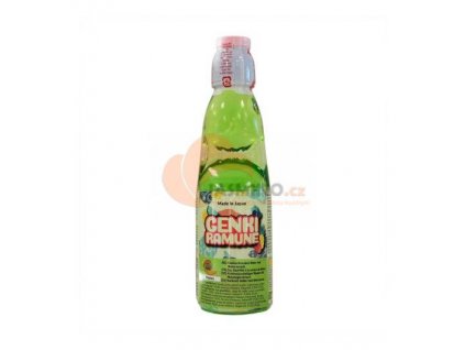 GENKI RAMUNE /HATA Perlivý nápoj s příchutí žlutého melounu 200ml