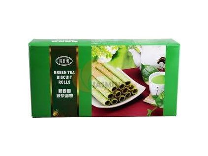 CRISPY FRAGNANCE sušenkové rolky matcha 124g