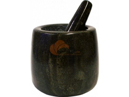 JADE TEMPLE Stone mortar + mallet D11cm