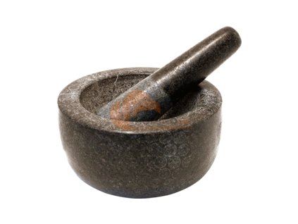JADE TEMPLE stone mortar + mallet 18cm