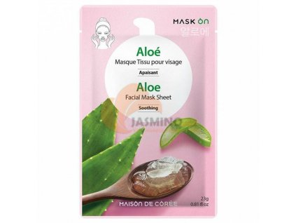 mask on maison de coree pletova maska aloe smoothing 23g