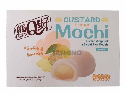 Prăjituri de orez Q Mochi - Lămâie 168g