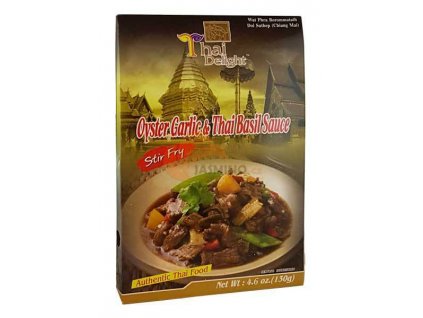 THAI DELIGHT Ústřicová omáčka - česnek a bazalka 130g