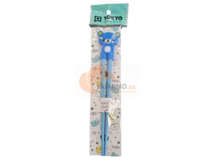 CHILDREN CHOPSTICK dětské hůlky Bear Blue 22cm