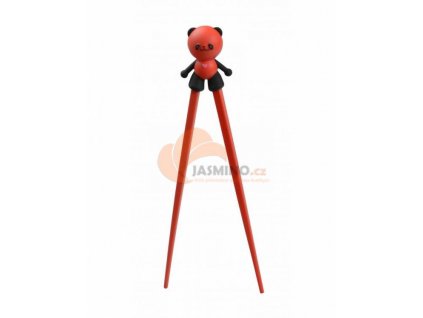 TOKYO DESIGN Pałeczki dziecięce Panda czerwone 22cm