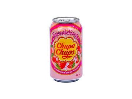 CHUPA CHUPS Strawberry and Cream Flavored Soda 345ml