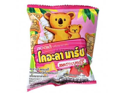 LOTTE Koalas March Cookies z truskawkami 19,5g