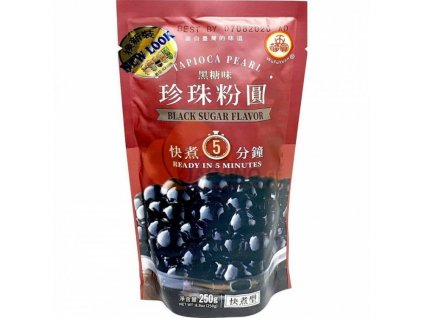 WU FU YUAN Čierne tapioky z hned. cukru 5´ 250g