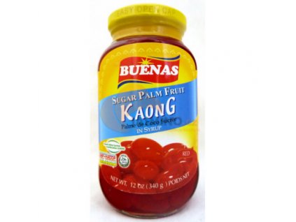 BUENAS Palmová semínka červená (Kaong) ve skle 340g