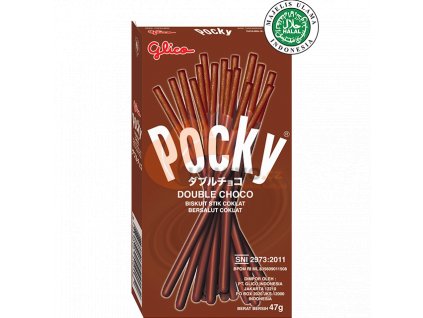 glico pocky prichuti dvojita cokolada 47g