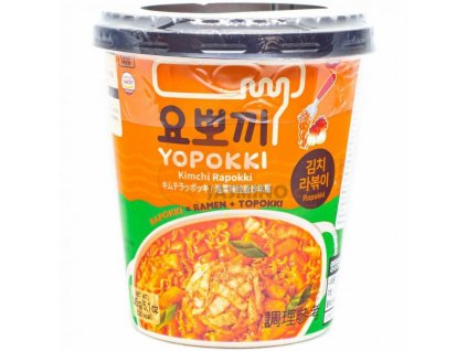 YOPOKKI Inst. rýž. koláčky a nudle s příchutí kimchi 145g