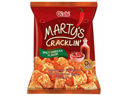 OISHI Marty's Cracklin slaná octová příchuť 90g