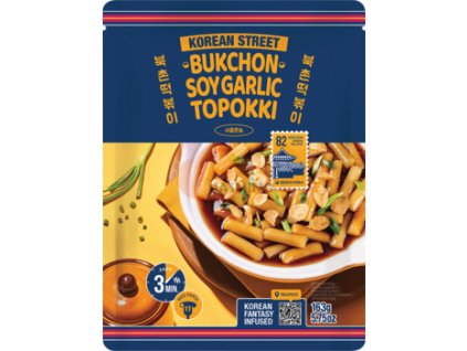 KOREAN STREET Tteokbokki, česnekovo-sójová 163g