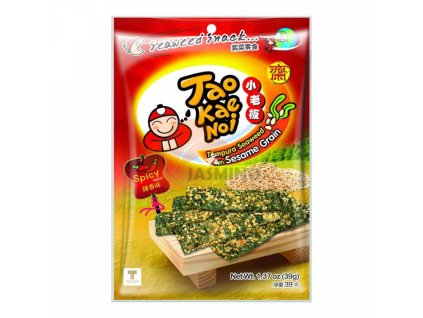 TAOKAENOI Mořská řasa Tempura se sezamem - pikantní 39g