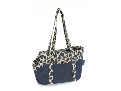 TORBA NIEBIESKA Z WZOREM 40x28 cm