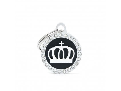 SMALL BLACK CIRCLE CROWN GLAM