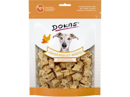 Dokas - Csirkekockák édesburgonyával és lenmaggal. 150g