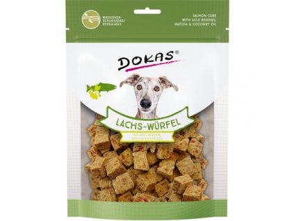 Dokas - Kostky z lososa s goji a matchou 150 g