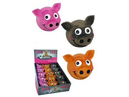 LATEX TOY PIG HEAD 8 cm