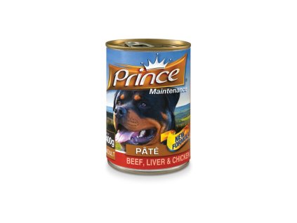 PASZTET PRINCE DOG 400G WOŁOWINA I WĄTRÓBKA Z KURCZAKA