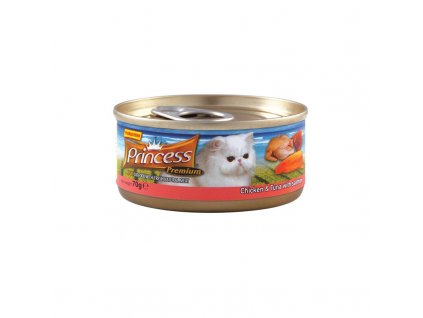 PUSZKI PRINCESS KURCZAK/TUŃCZYK/ŁOSIOŚ 70G