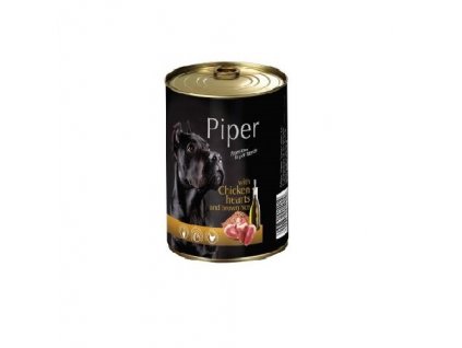 PIPER S KUŘECÍMI SRDÍČKY A HNĚDOU RÝŽÍ 400 g