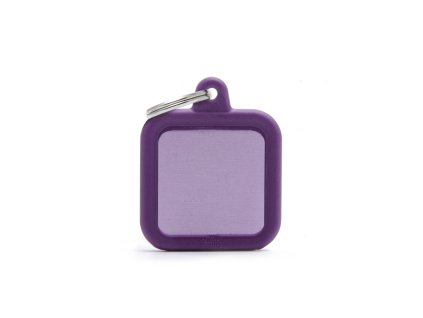 LILA QUADRAT ALU LILA GUMMI
