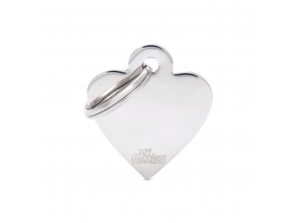 SMALL HEART CHROME PLATED BRASS