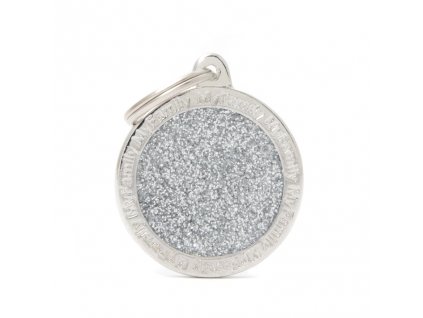 BIG CERCLE GLITTER GREY