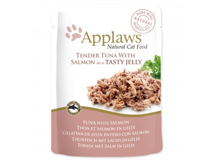 Kapsička APPLAWS Cat Pouch Tuna Wholemeat with Salmon in Jelly 70 g